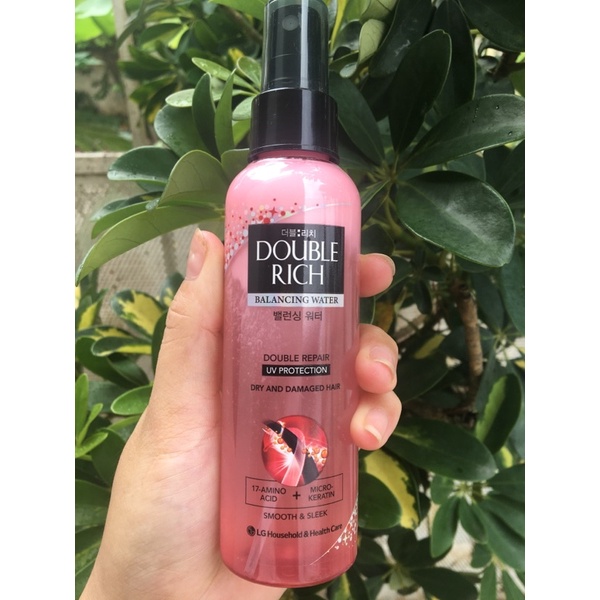 Xịt Dưỡng Tóc 120ml Double Rich Chăm Sóc Tóc Hư Tổn Mẫu Mới Chính Hãng.