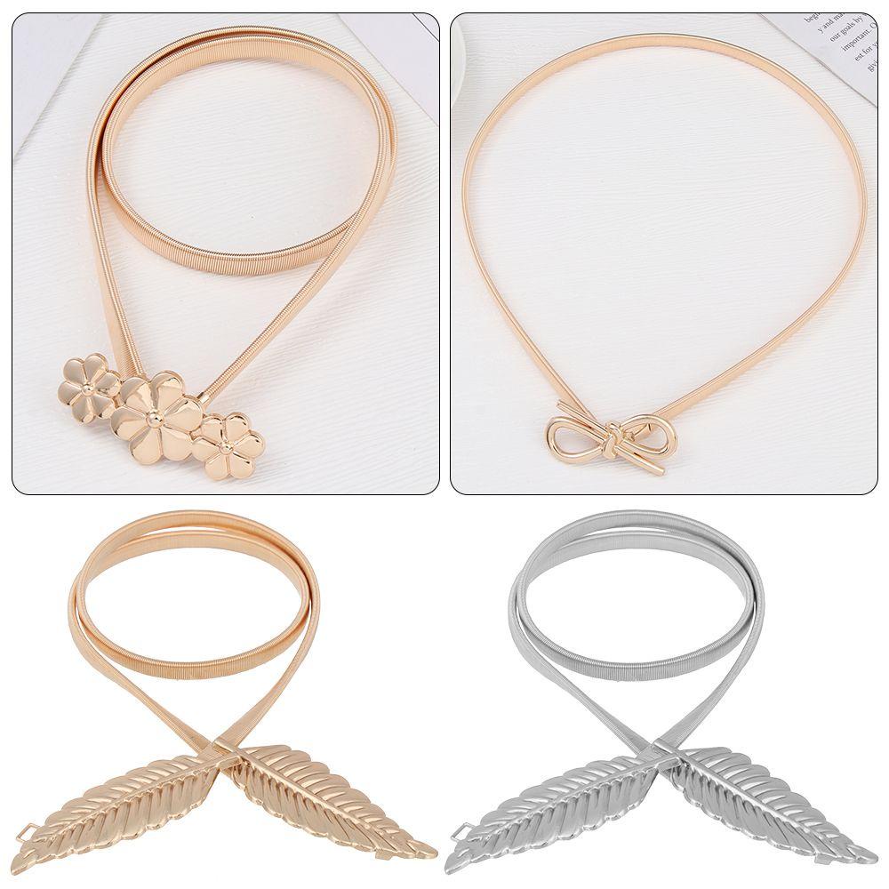 Thắt Lưng Dây Xích Mặt Nơ Bằng Kim Loại Thời Trang