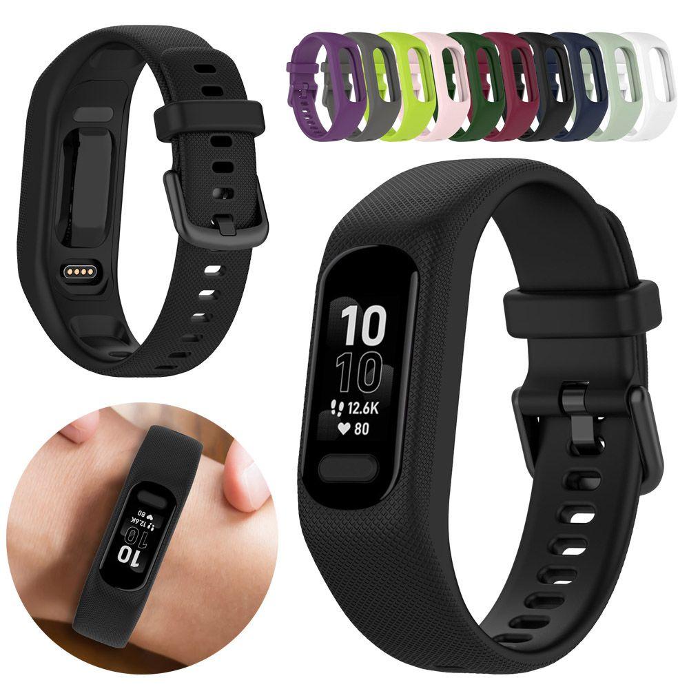 BTLIMER Dây Đeo Silicone Thay Thế Cho Đồng Hồ Thông Minh Garmin Vivosmart 5