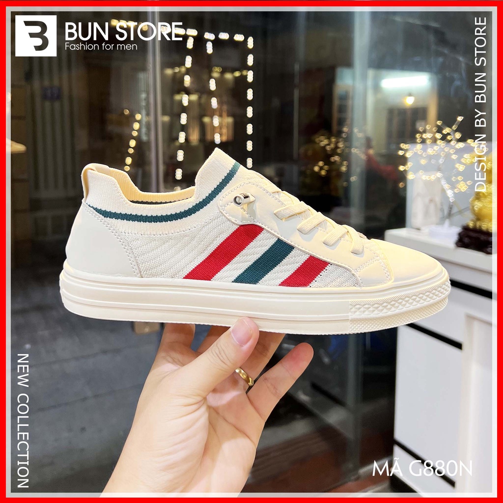 Giày Nam cao cấp Bun Store - Giày da Nam đẹp Sneaker thời trang sang xịn G880N