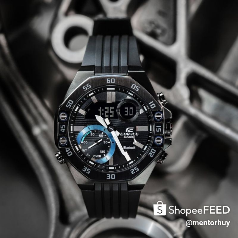 ĐỒNG HỒ THỂ THAO NAM CASIO EDIFICE ECB-10. KẾT NỐI BLUETOOTH. CẬP NHẬT GIỜ THẾ GIỚI TỰ ĐỘNG. 5 CHỨC NĂNG BÁO THỨC