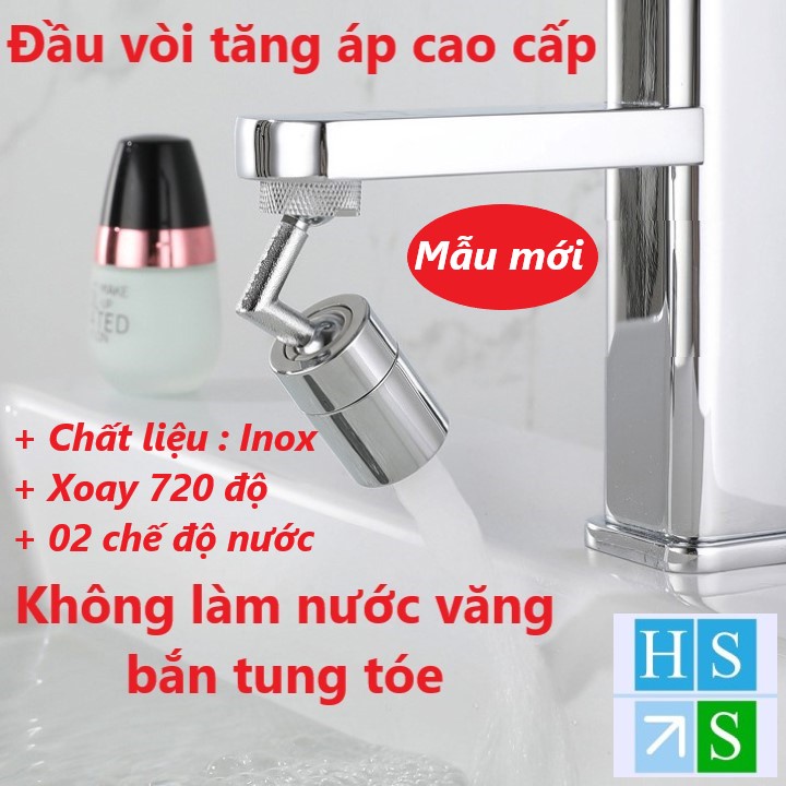 ĐẦU NỐI TĂNG ÁP VÒI NƯỚC bồn rửa chén bát bồn lavabo rửa mặt (Xoay 720 độ) thiết kế thông minh với 2 chế độ nước chảy | BigBuy360 - bigbuy360.vn