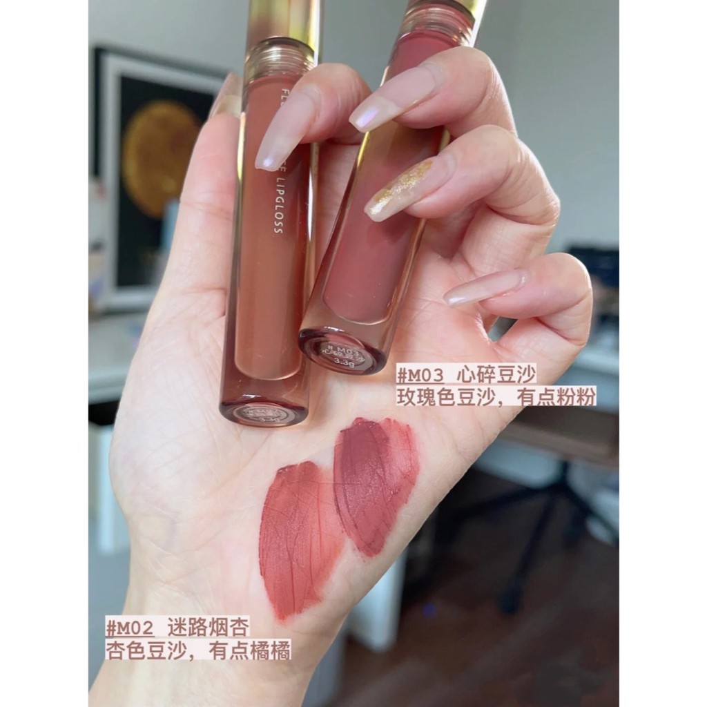 Son kem bóng JOOCYEE căng mọng mềm môi Lelecha Glazed Lipgloss son kem lì Amber Matte Joocyee Silky Silk Matte Lipgloss