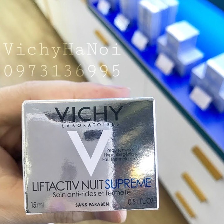 Kem Dưỡng Chống Nhăn & Làm Săn Chắc Da (Ban Ngày - Đêm) Vichy Liftactiv Supreme Night Anti-Wrinkle Cream 50ml