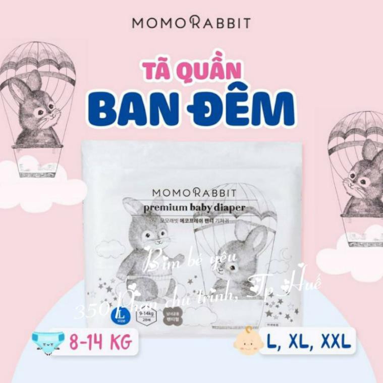 Bỉm Quần/Dán Momo Rabbit Nội Địa Hàn Đủ Size S50/M44/L40/XL36 và L28/XL22/XXL18