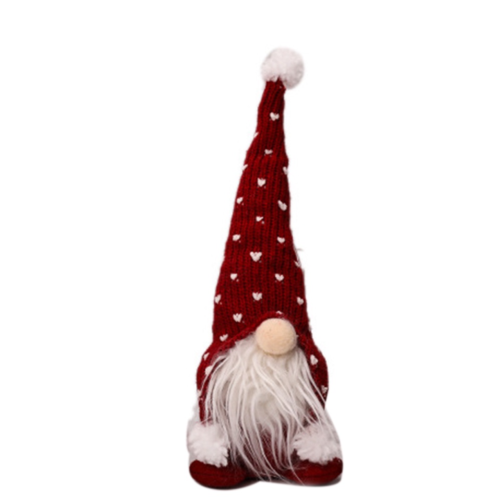 DasherMart 1*Faceless Doll Christmas White Beard Christmas Elf Doll New Year Decorations