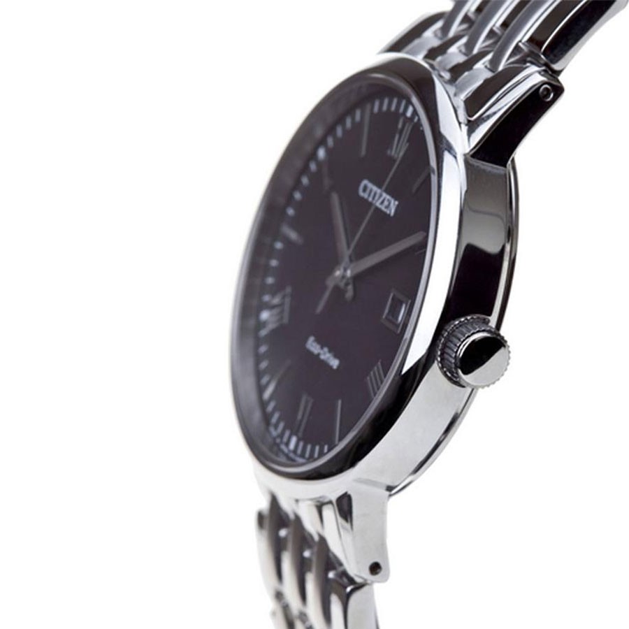Đồng Hồ Nam Citizen Dây Thép Không Gỉ BM6770-51E - Mặt Đen