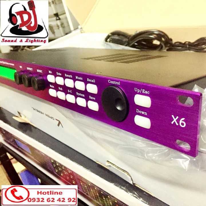 Vang số X6, vang số karaoke, thiết bị karaoke X6, thiết bị chống hú, vang số chống hú
