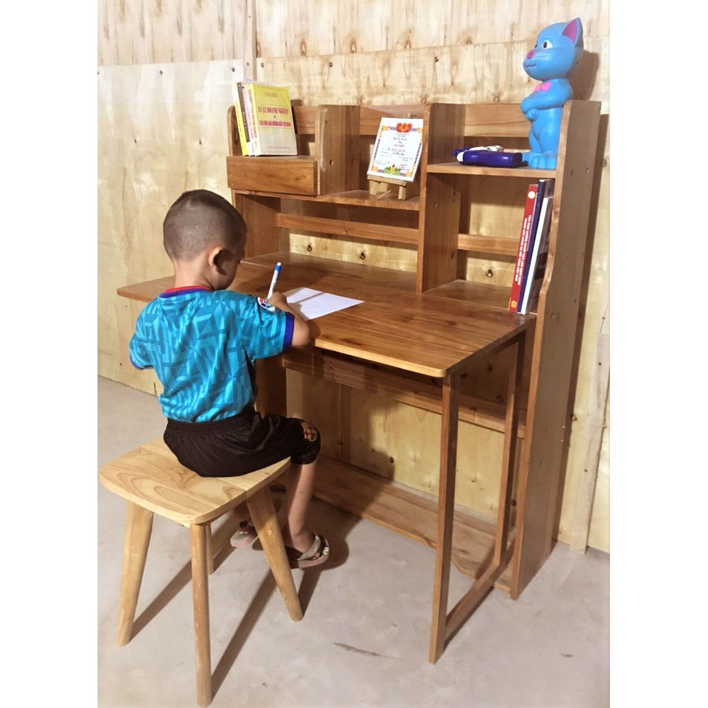 Bộ bàn học trẻ em – bàn học sinh gỗ tự nhiên - bàn học thông minh TC205 | WebRaoVat - webraovat.net.vn