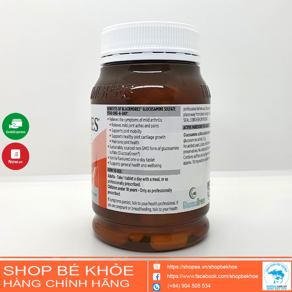 Glucosamine  Blackmores Sulfate 1500 One-A-Day - Viên uống xương khớp blackmores