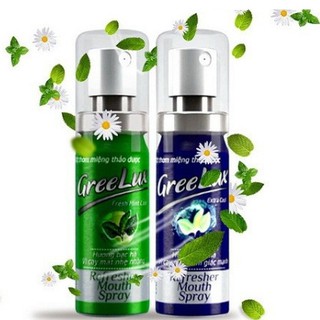 Xịt Thơm Miệng Hương Bạc Hà Vị Cay Mát Nhẹ Nhàng,Cay Mát Cảm Giác Mạnh GreeLux (12ML)