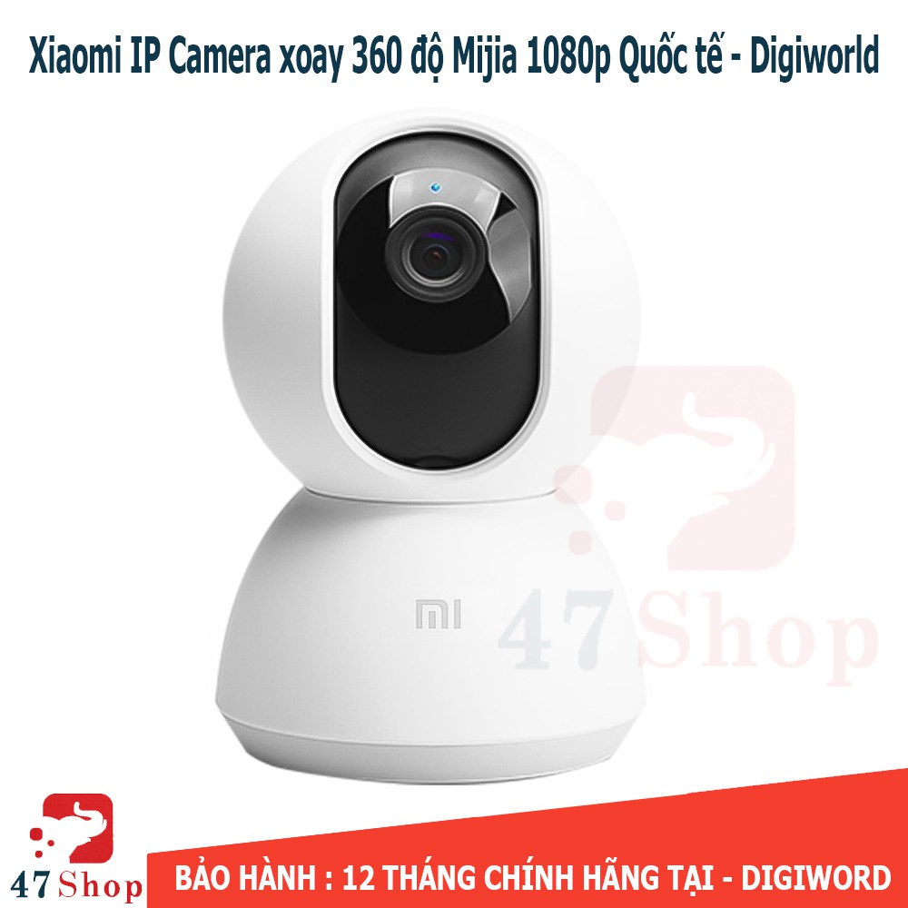 [BẢN QUỐC TẾ] Camera Xiaomi Mija Xoay 360 độ Ip 1080p góc 115 - DIGIWORD phân phối - (Nguyên seal - Không Có Củ sạc )