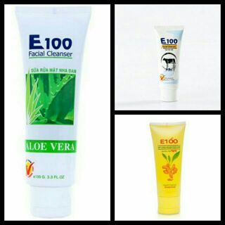 Sữa Rửa Mặt E100 Nha Đam - Nghệ - Bò 100g