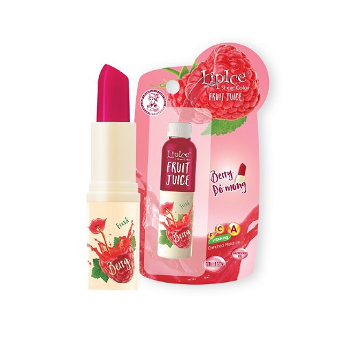 Son dưỡng có màu Lipice Sheer Color Fruit Juice 4g