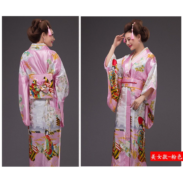 Kimono yukata hình cô gái Nhật bản, hàng về sau 10 ngày.