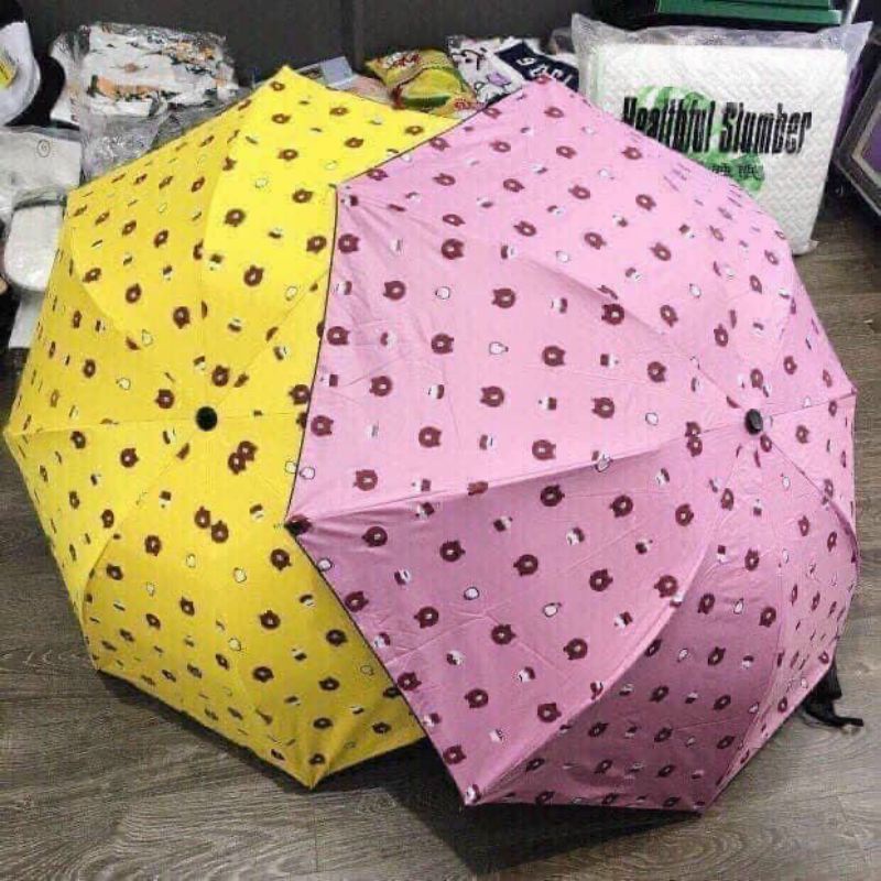 Ô gấp gọn chống mưa nắng, tia UV HÌNH GẤU nhỏ gọn, tiện lợi