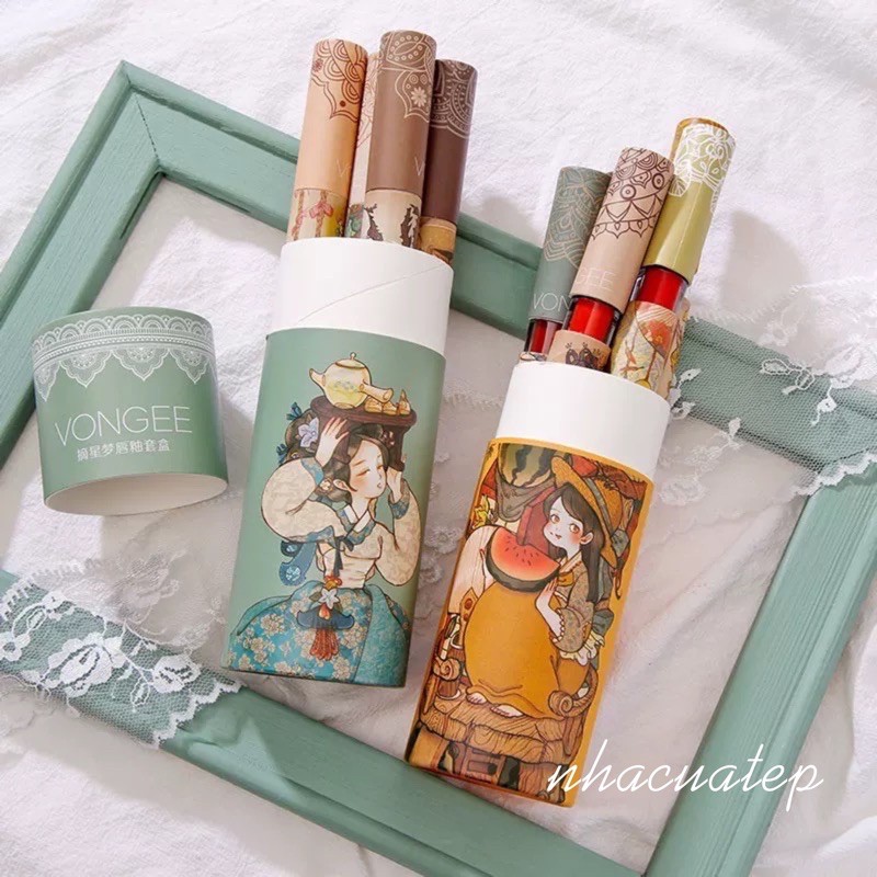 Set son VONGEE phiên bản CỔ TRANG siêu lì dưỡng môi | BigBuy360 - bigbuy360.vn