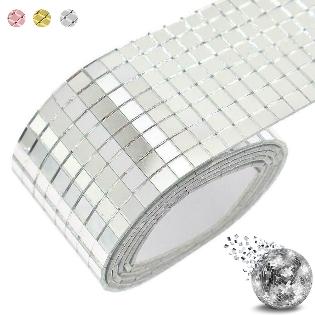 Miếng Dán Tráng Gương Hình Viên Gạch 100x4cm