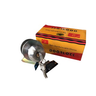 Khóa tay nắm tròn. Khóa cửa nhôm. Ổ khóa tròn Door&Look cò dài - Bảo Trân