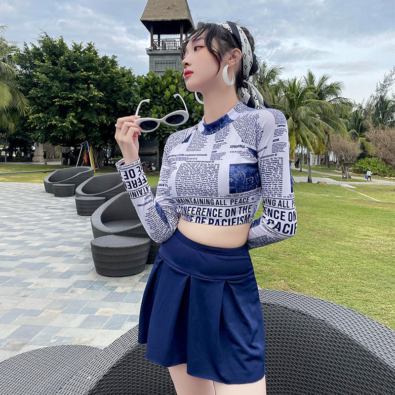 Bộ Đồ Bơi Dài Tay Eo Cao Thời Trang Mùa Xuân 2021 | BigBuy360 - bigbuy360.vn