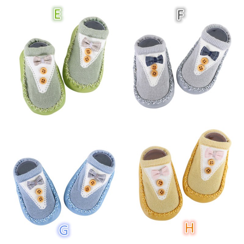Tất cotton họa tiết nơ đáng yêu cho bé trai và gái