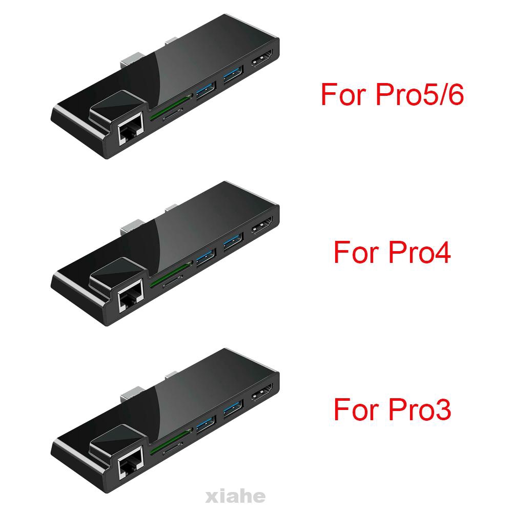 Docking Station Ethernet Port Mini Multifunction Plug And Play USB RJ45 4K HDMI For Surface Pro 6 | BigBuy360 - bigbuy360.vn