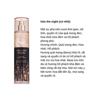 Bodymist bath&bodyworks ( xịt thơm body ) fullsize 236ml