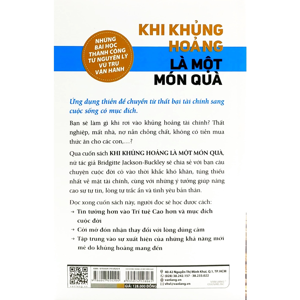 Sách - Khi Khủng Hoảng Là Một Món Quà - The Gift Of Crisis |(Bridgitte Jackson, Buckley- Văn Lang)