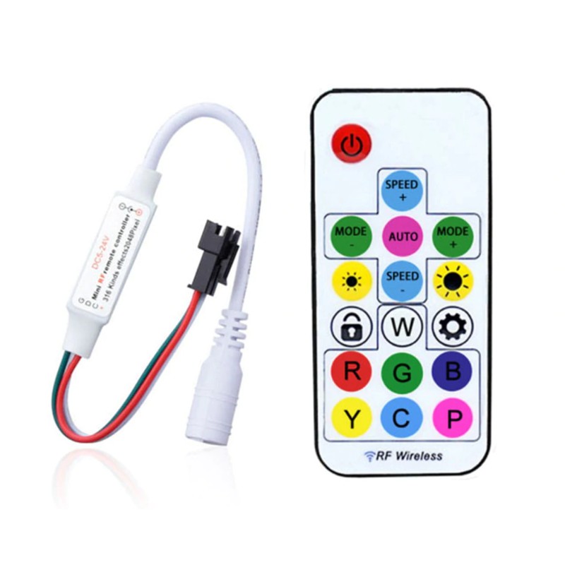 SP103E SP104E BỘ ĐIỀU KHIỂN LED FULL MÀU MINI 14 NÚT 17 NÚT CHO LED WS2811 WS2812 UCS1903 | BigBuy360 - bigbuy360.vn