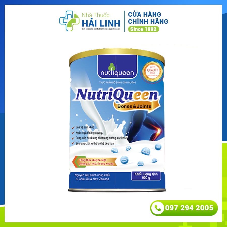 Sữa Xương Khớp NUTRIQUEEN BONES & JOINTS ⚡ Nguyên liệu Châu Âu ⚡ Công thức mới Giúp bổ sung Calci, Giảm đau xương khớp