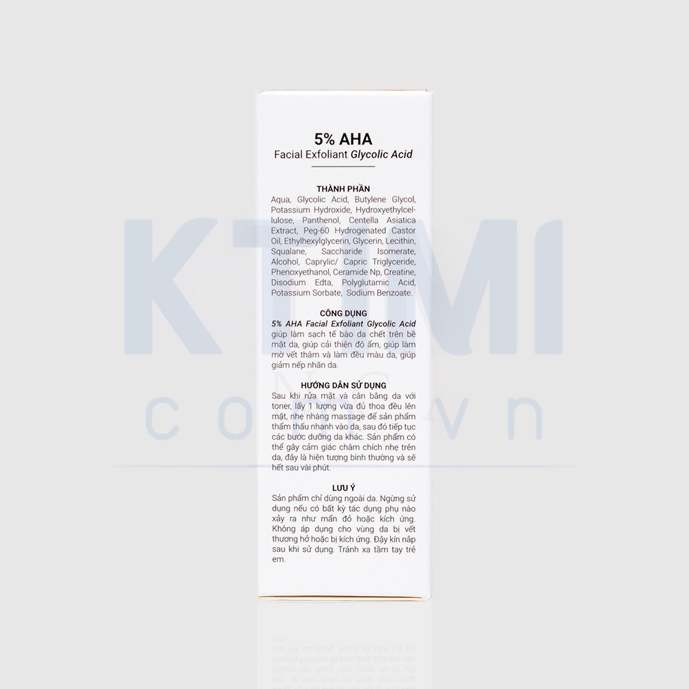 KTIMI - TẨY TẾ BÀO CHẾT 5% AHA Facial Exfoliant Glycolic Acid
