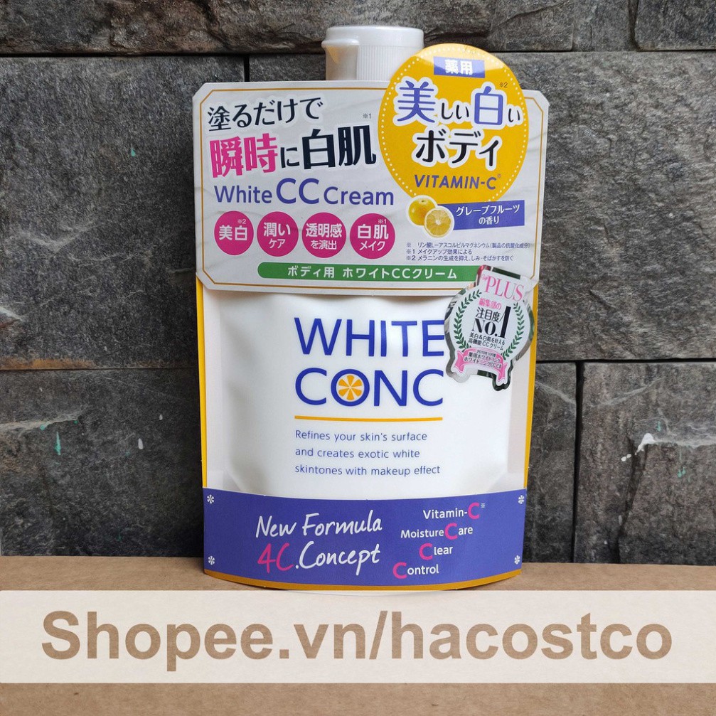 [dts]   Sữa dưỡng thể trắng da White Conc Body White CC Cream Nhật Bản 200g 64