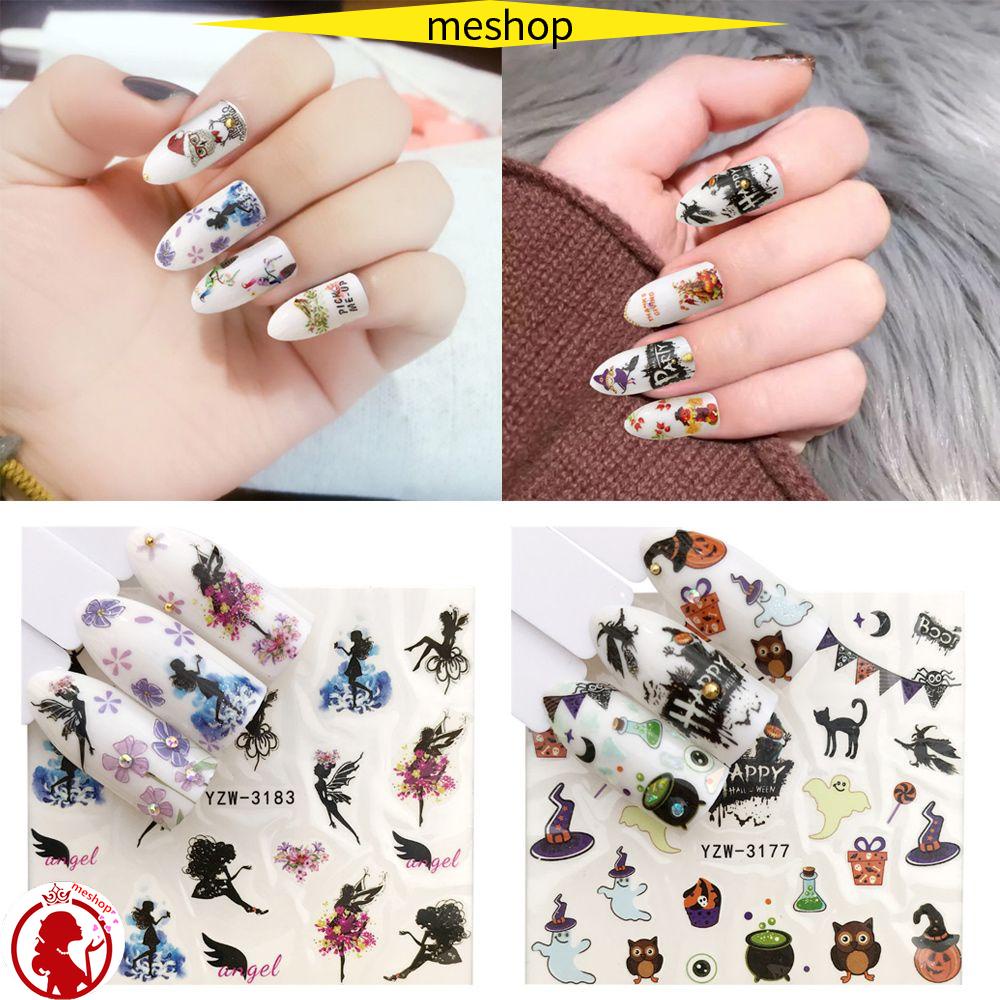 Miếng Dán Trang Trí Móng Tay Nghệ Thuật Chủ Đề Halloween