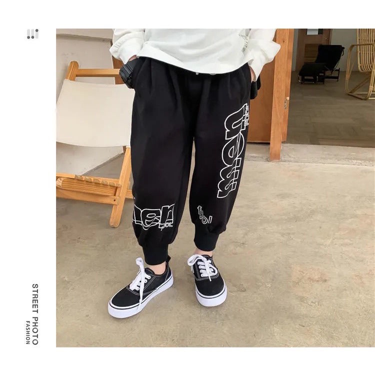 Quần Thể Thao Dáng Rộng Thiết Kế Mới Thời Trang Mùa Xuân Thu Dành Cho Bé Trai 2021