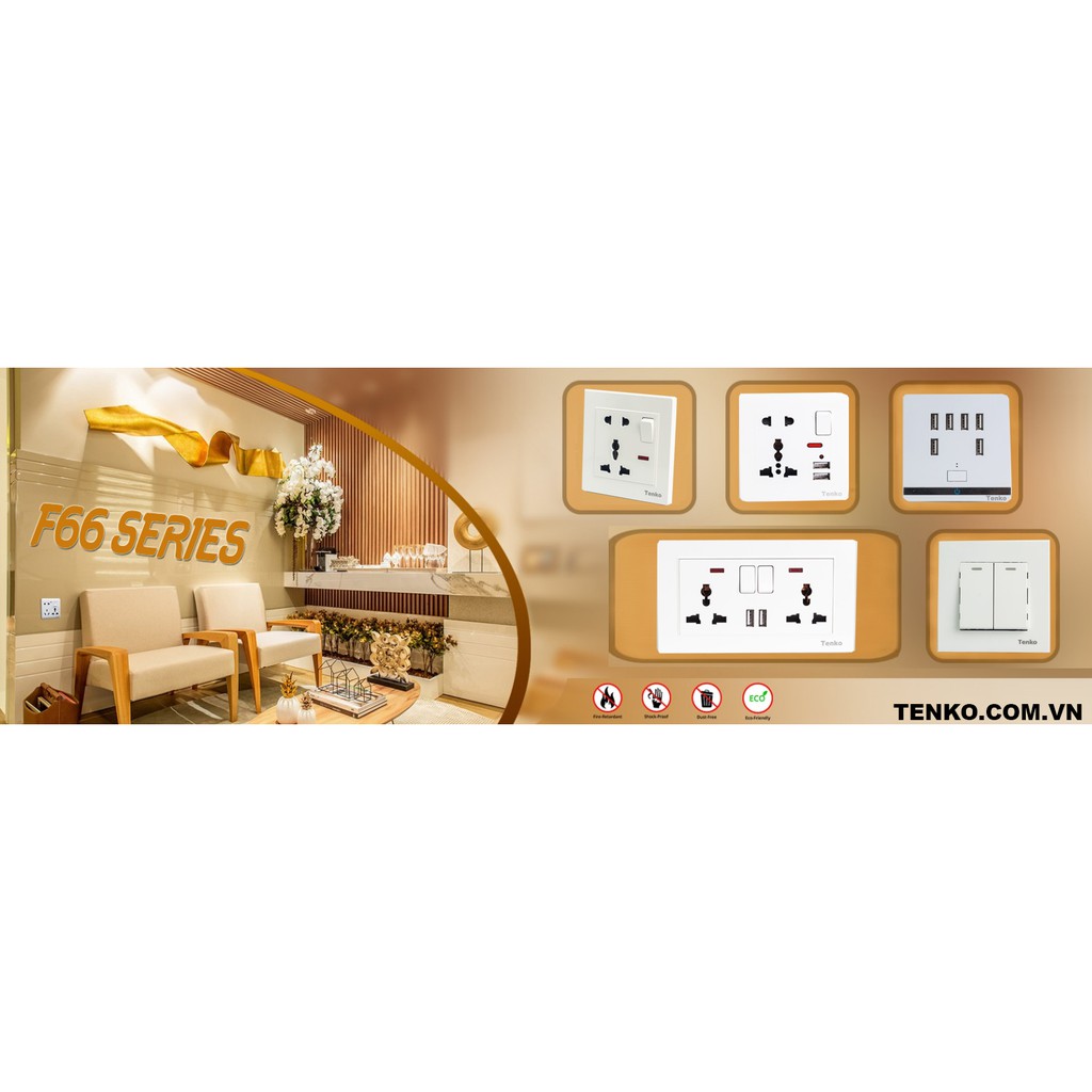 Đế Âm Tường Chống Cháy Cao Cấp Tenko TK-DAV02 - Chất Lượng Nhật