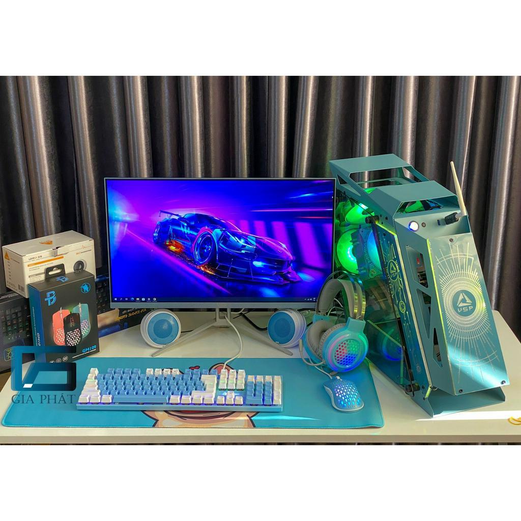 FULL BỘ PC GAMING XANH - Chiến Game Online và làm việc Photoshop, lướt net, xem phim, Game Audition, Liên minh,...