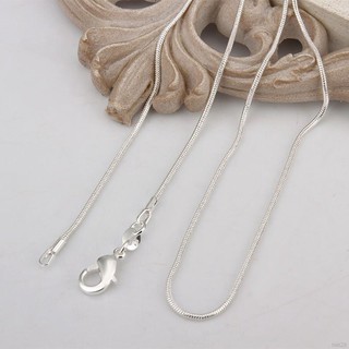925 Sterling Silver Snake Chain Necklace WomenCollier Femme Fashion Jewelry