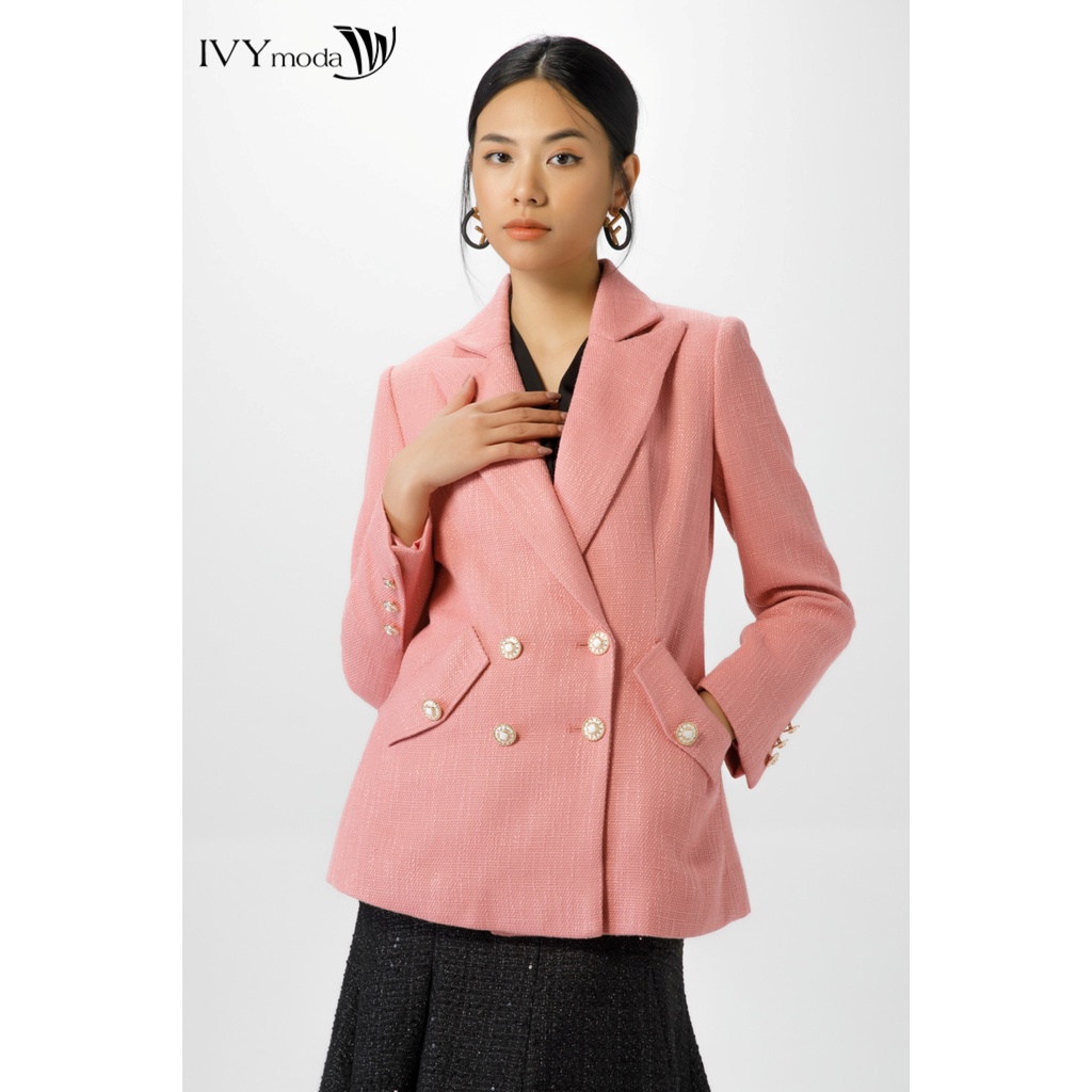 [NHẬP WABRTL5 GIẢM 10% TỐI ĐA 50K ĐH 250K ]Áo vest dạ Tweed nữ IVY moda MS 67M6898