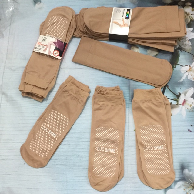Sét 10 Tất Da Chân Nữ Có Gai Chống Trượt Lợi Dày