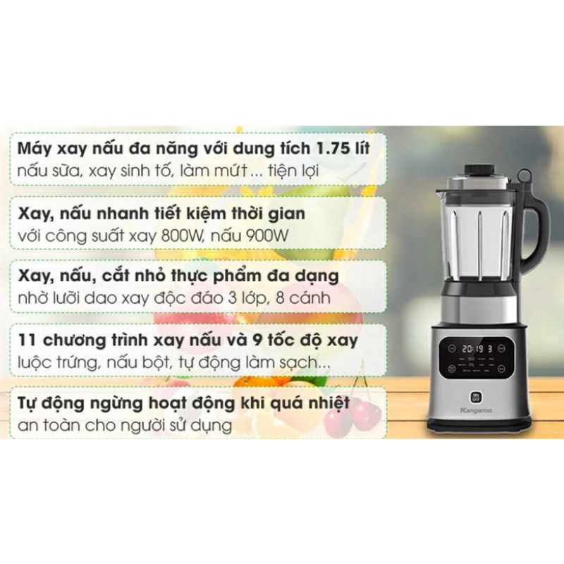 Máy xay sữa hạt đa năng cao cấp kg175bh1 hàng chính hãng bảo hành 12 tháng