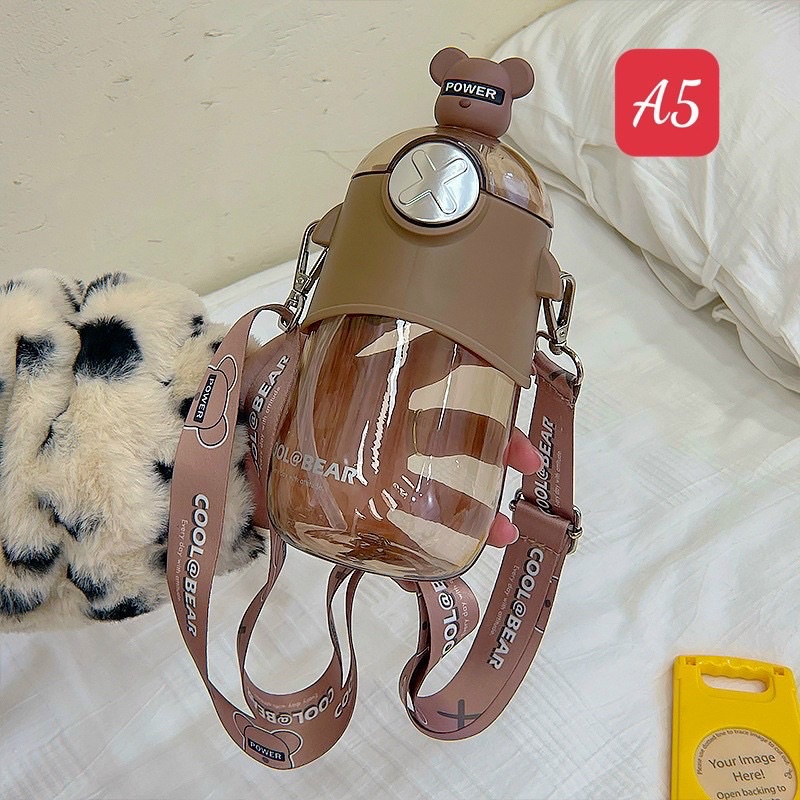 Bình nước gấu cool &amp; bear 630ml siêu cute xinh muốn xỉu nè