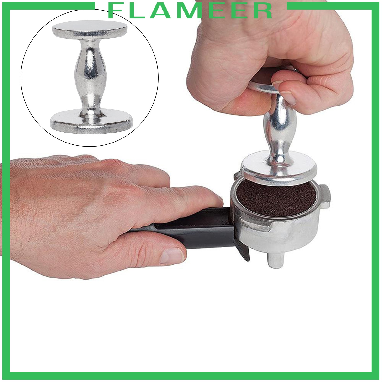 [FLAMEER] Stainless Steel Dual Sided Espresso Tamper 51mm / 58mm