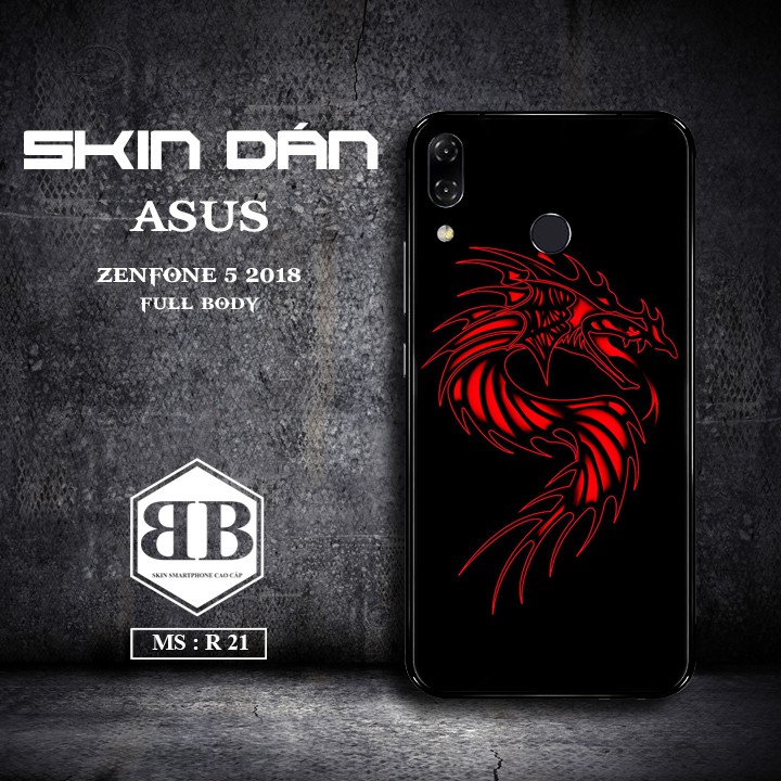 Bộ Skin Dán Asus Zenfone 5 2018 dùng thay ốp lưng điện thoại nhìn là mê