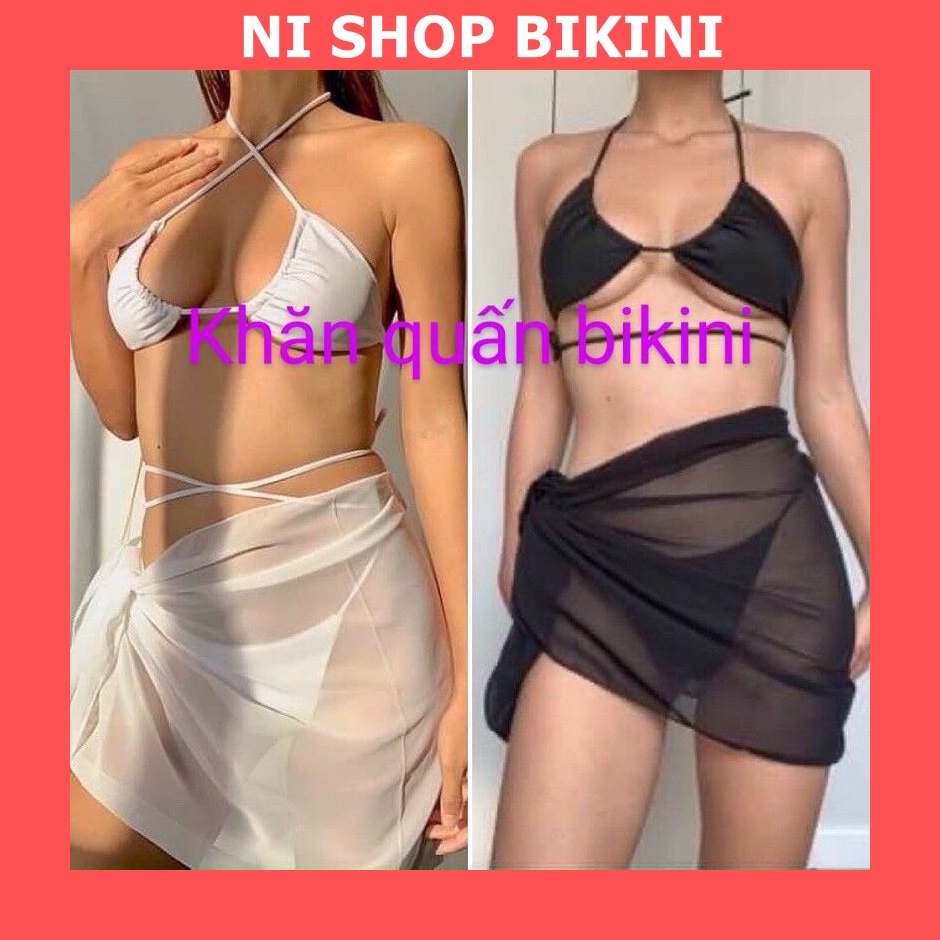 Khăn quấn bikini đi biển đi bơi đa năng Áo choàng đi biển kín đáo