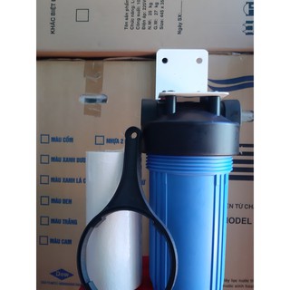 BỘ LỌC ĐƠN BIGBLUE,LY LỌC THÔ,LỌC ĐẦU NGUỒN 10IN  GỒM LY,LÕI,PASS TREO,TAY VẶN,