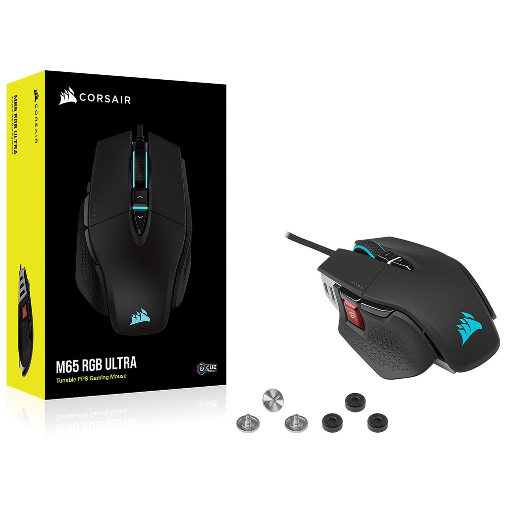 Chuột Máy Tính Có Dây - Corsair M65 RGB ELITE Black - Hàng Chính Hãng