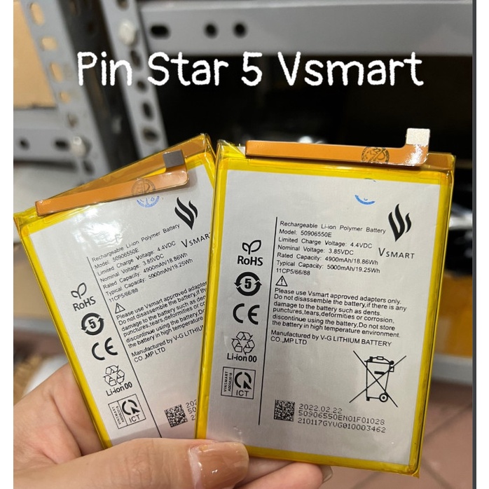Pin star 5 Vsmart mới