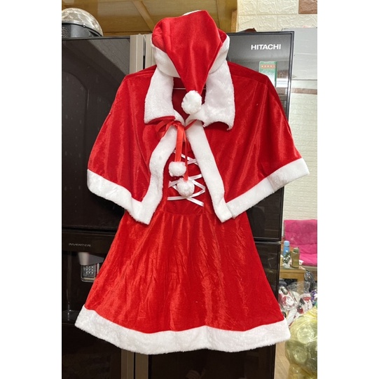 Bộ quần áo ông già Noel 5 -7 món : áo Noel ,quàn Noel , râu , mũ ,đai thắt/ bộ trang phục hoá trang ông già Noel