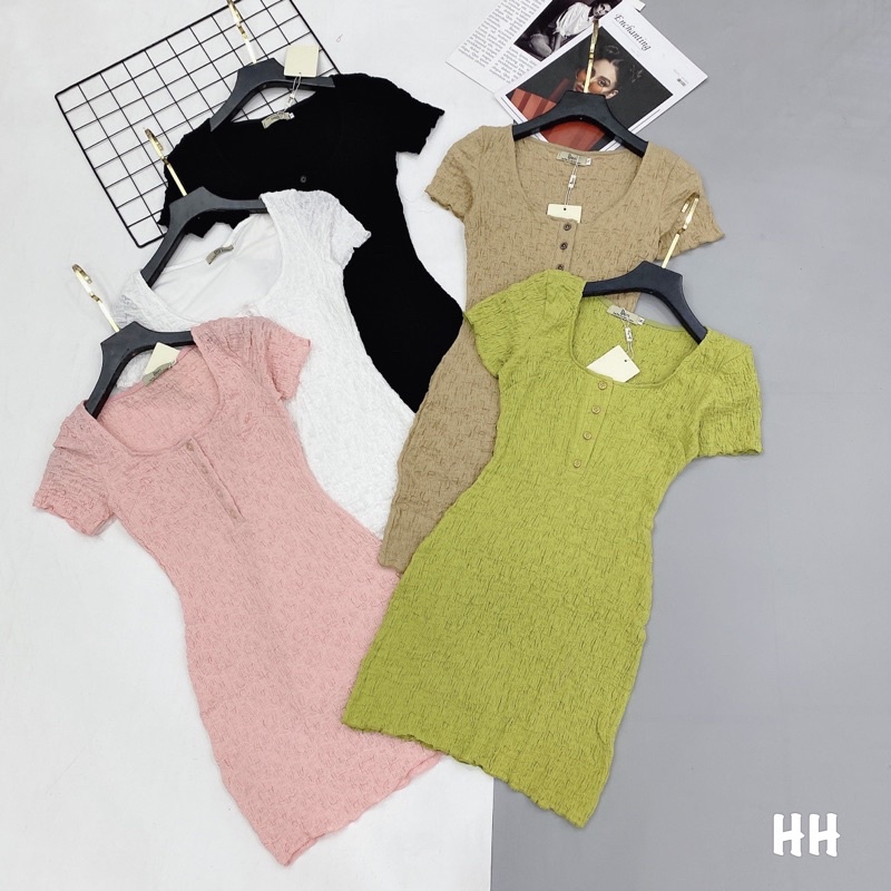VÁY ÔM BODY ĐŨI XỐP DÁNG NGẮN HÓT HIT KÈM ẢNH THẬT CHỦ SHOP MẶC | BigBuy360 - bigbuy360.vn