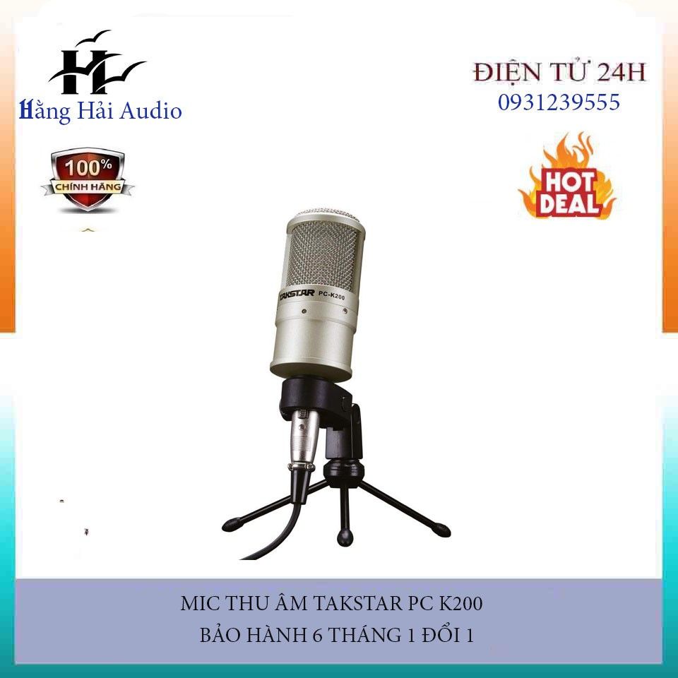 MICRO thu âm live Takstar PC - K200